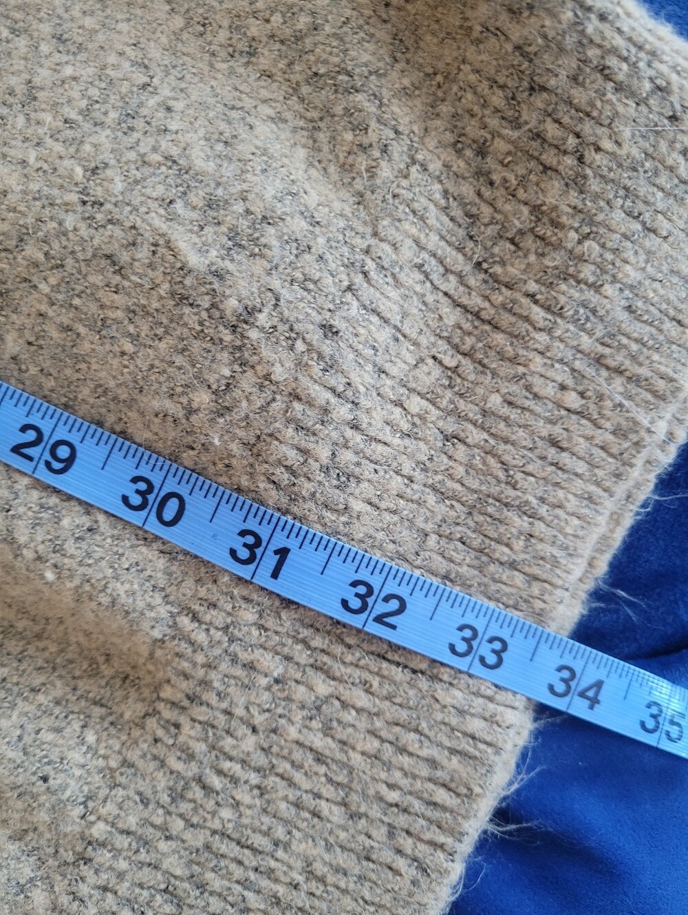Dreamers By Debut Boucle Swester Dress in Tan Camel Sz S/M - Picture 5 of 6